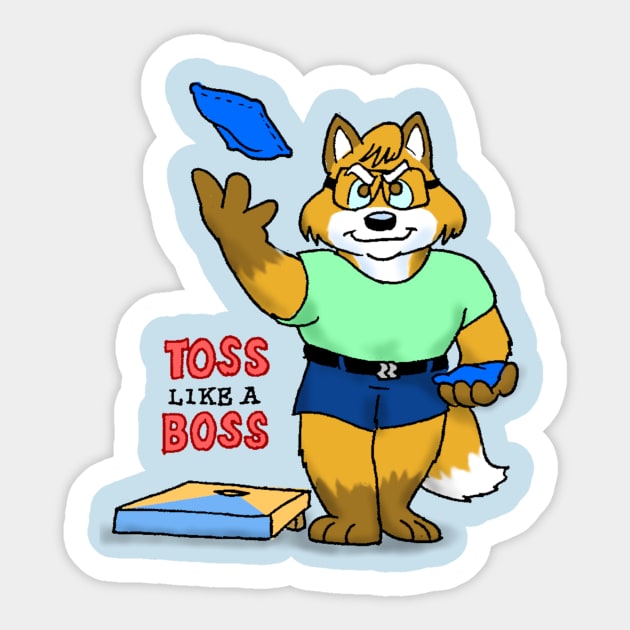 Toss Like a Boss Sticker by Bearadise